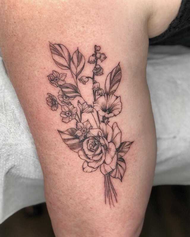 Tattoo tagged with flower dots sleeve line  inkedappcom